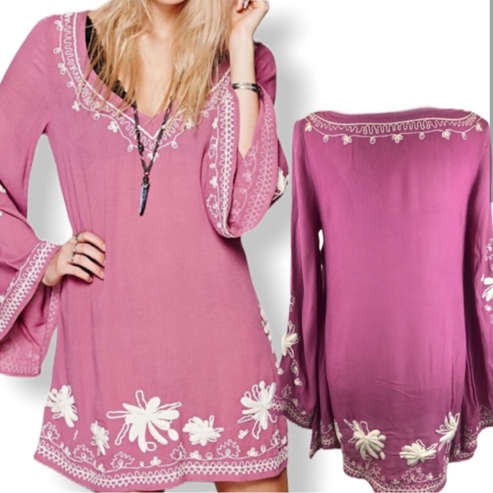 🩵RARE🩵 Free people sky fall dress